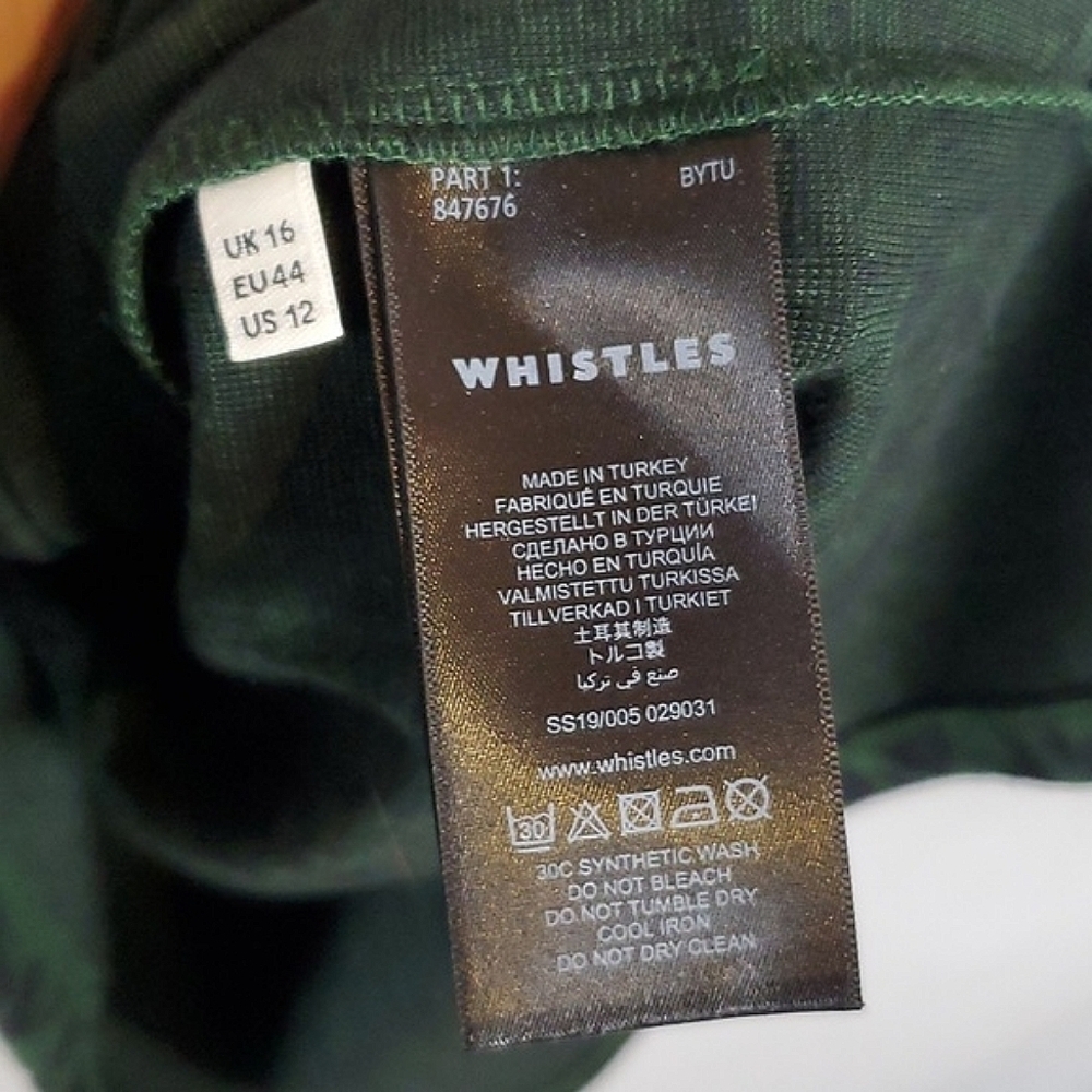 Whistles Animal Jersey Dress Green Leopard Print - Picture 6 of 10